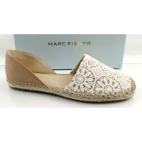 Marc Fisher Shoes - Marc Fisher Manda 3 Two Piece Espadrille Flats Natural Multi Fabric Size 8
